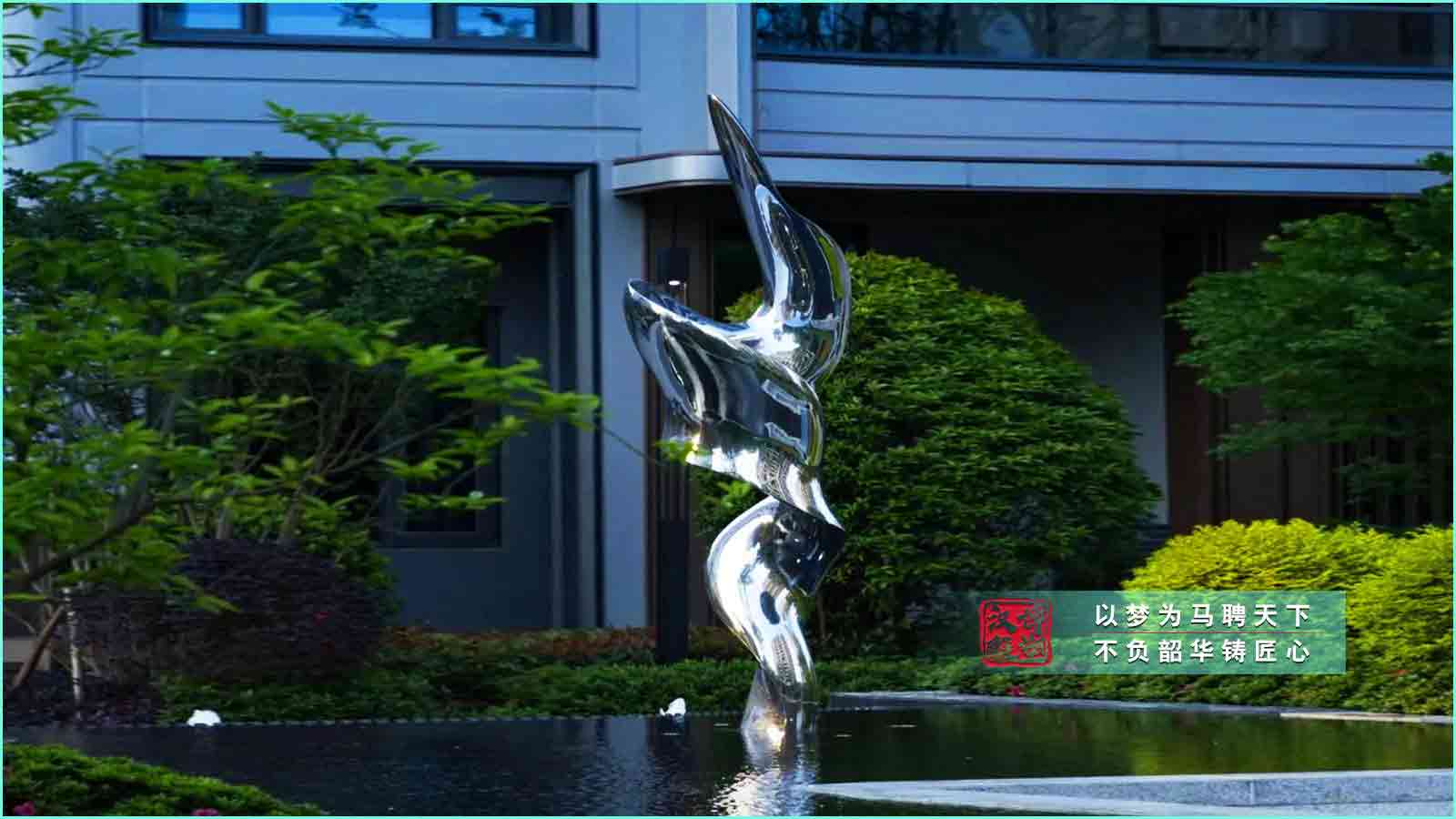 鍛造不銹鋼雕塑,大型藝術不銹鋼雕塑,創意不銹鋼擺件